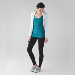 Lululemon Cool Racerback Foli Manifesto Bali Breeze Tofino Teal Tank Top